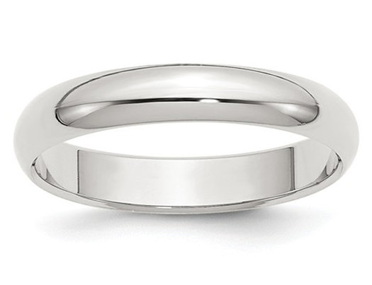 Men's 4mm Wedding Band Ring in Sterling Silver