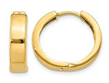 14K Yellow Gold Hinged Hoop Earrings