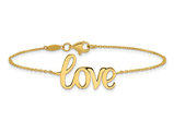 14K Yellow Gold LOVE Bracelet with Lobster Clasp