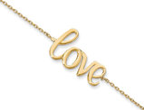 14K Yellow Gold LOVE Bracelet with Lobster Clasp