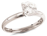 3/4 Carat (ctw J-K, I2) Diamond Solitaire Engagement Ring 14K White Gold