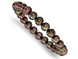 8-8.5mm Black Freshwater Cultured Pearl Stretch Bracelet