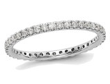 1/2 Carat (ctw Color H-I, I1-I2) Diamond Eternity Wedding Band Ring in 14K White Gold