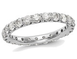 2.00 Carat (ctw Color H-I, SI2-I1) Ladies Diamond Eternity Wedding Band Ring in 14K White Gold