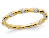 Ladies 14K Yellow Gold 1/7 Carat (ctw Color H-I, I2-I3) Fancy Diamond Band Ring