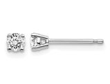 1/4 Carat (ctw I1, J-K) Diamond Solitaire Stud Earrings in 14K White Gold