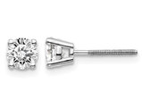 3/4 Carat (ctw SI3-I1, G-H-I) Diamond Solitaire Stud Earrings in 14K White Gold