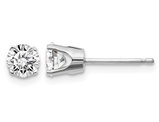 4/5 Carat (ctw I1, J-K) Diamond Solitaire Stud Earrings in 14K White Gold