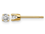 1/4 Carat (ctw I2, K-L) Diamond Solitaire Stud Earrings in 14K Yellow Gold