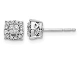 1/4 Carat (ctw) Diamond Stud Earrings in 14K White Gold