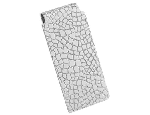 Money Clip in Sterling Silver with Rhodium Plating