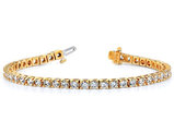 2.85 Carat (ctw VS2-SI1, E-F) Lab Grown Diamond Tennis Bracelet in 14K Yellow Gold