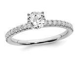 1/2 Carat (ctw G-H-I, SI1-SI2) Lab Grown Diamond Engagement Ring in 14K White Gold