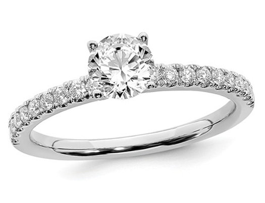 3/4 Carat (ctw G-H-I, SI1-SI2) Lab Grown Diamond Engagement Ring in 14K White Gold