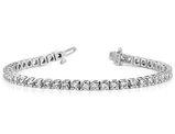 2.15 Carat (ctw D-E-F, VS2-SI1) Lab-Grown Diamond Tennis Bracelet in 14K White Gold