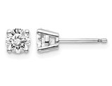 3/4 Carat (ctw VS2-SI1, D-E-F) Lab Grown Diamond Solitaire Stud Earrings in 14K White Gold