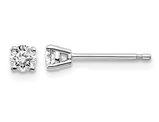1/4 Carat (ctw VS2-Si1, D-E-F) Lab Grown Diamond Solitaire Stud Earrings in 14K White Gold