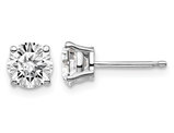 1.50 Carat (ctw G-H-I, SI1-SI2) Lab-Grown Diamond Solitaire Stud Earrings in 14K White Gold