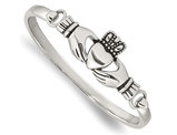 Stainless Steel Claddagh Bangle Bracelet