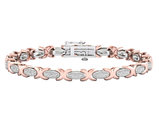 1/2 Carat (ctw G-H, I2-I3) Diamond Bracelet in 10K White and Yellow Gold