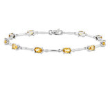 2.10 Carat (ctw) Citrine Bracelet in Sterling Silver