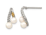 Freshwater Cultured Pearl Earrings in Sterling Silver