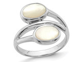 White Mother of Pearl Ring in Sterling Silver
