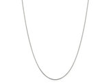 Box Chain Necklace in Sterling Silver 18 Inches (0.8mm)