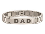 Mens Stainless Steel Cross Bracelet 8.75 Inches