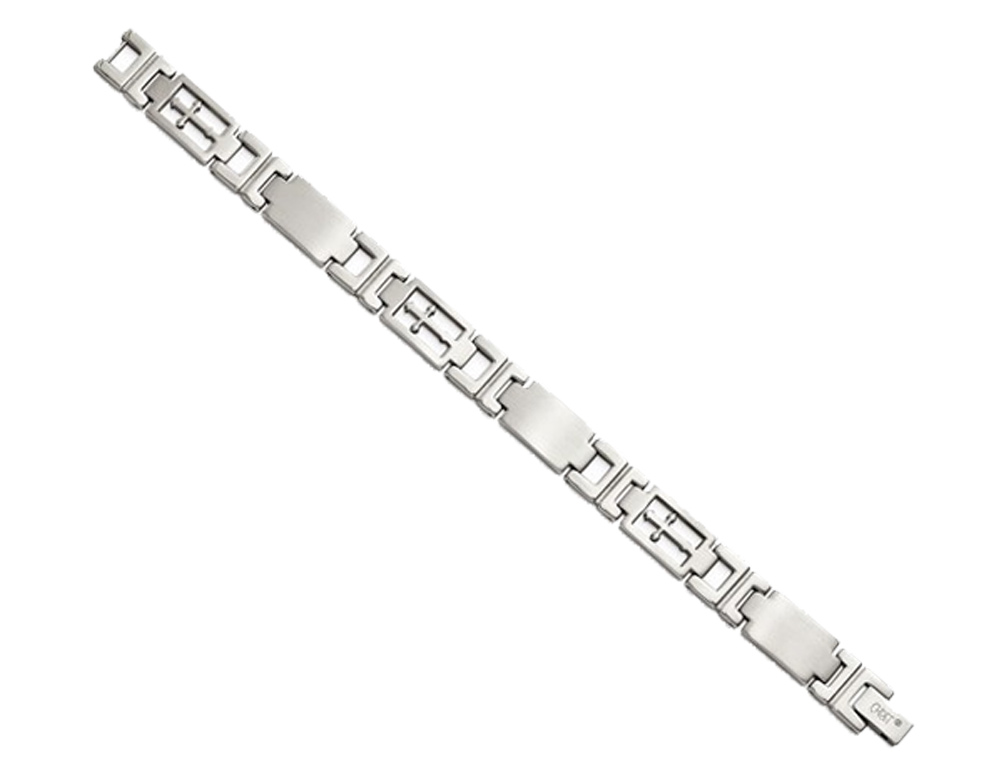 Herren Edelstahl Kreuz Armband 8,25 cm - Bild 3 von 4