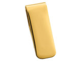 Men's Yellow Plated Stainless Steel Polished Money Clip 