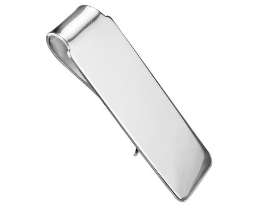 Polished Money Clip in Sterling Silver