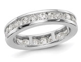 2.00 Carat (ctw H-I, I1-I2) Diamond Eternity Wedding Band Ring in 14K White Gold