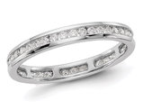 1/2 Carat (ctw H-I, I1-I2) Diamond Eternity Wedding Band Ring in 14K White Gold