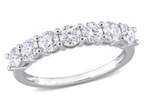 1.00 Carat (ctw) Lab-Created Moissanite Anniversary Band Ring in Sterling Silver