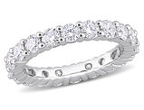 2.70 Carat (ctw) Lab Created Moissanite Anniversary Band Ring in Sterling Silver
