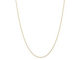 14K Yellow Gold Carded Cable Rope Chain Necklace 18 Inches (1.15mm)