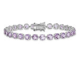 12.75 Carat (ctw) Amethyst Bracelet in Sterling Silver