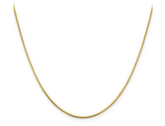 Gold Plated Sterling Silver Box Chain 20 inches (0.800mm)
