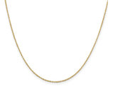 Yellow Gold Plated Sterling Silver Cable Chain 18 inches (1.10mm)