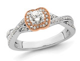 3/5 Carat (ctw) Diamond Promise Ring in 14K White Gold