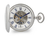 Charles Hubert Chrome Open Window Case Pocket Watch (50mm)