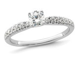 3/5 Carat (ctw i2-i3) Diamond Engagement Ring in 14K White Gold