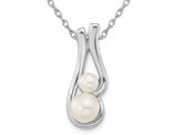 Cultured Freshwater Pearl Pendant Necklace in Sterling Silver