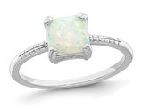 Lab-Created Opal Ring in Sterling Silver