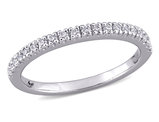 1/5 Carat (ctw) Lab-Created Moissanite Anniversary Band Ring in 10k White Gold