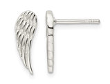 Sterling Silver Polished Wings Post Earrings