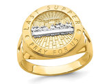 Men's 14K Yellow Gold Last Supper Ring