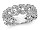 1/2 Carat (ctw) Lab-Grown Diamond Ring in 14K White Gold