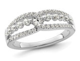 1/2 Carat (ctw) Lab-Grown Diamond Ring in 14K White Gold